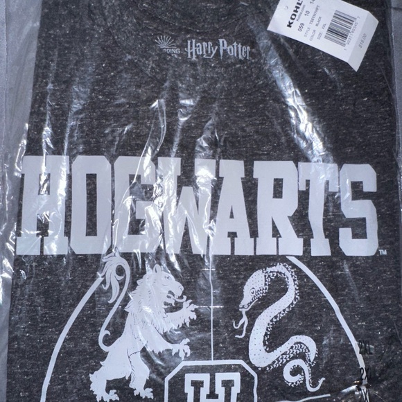 Harry Potter Hogwarts Gray T-Shirt - Picture 1 of 2